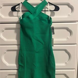 NWT Aritzia Babaton Strapless Green Dress